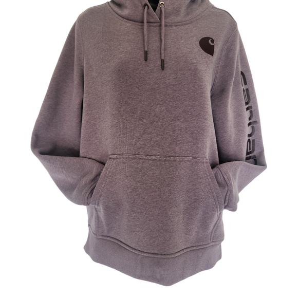 Carhartt Clarksburg Sweatshirt Hoodie Womens Small Relaxed Fit  Lilac Haze - Picture 8 of 15